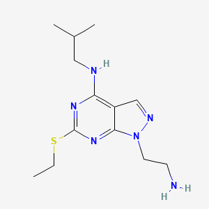 1-(2-aminoethyl)-6-(ethylthio)-N-isobutyl-1H-pyrazolo[3,4-d]pyrimidin-4-amine