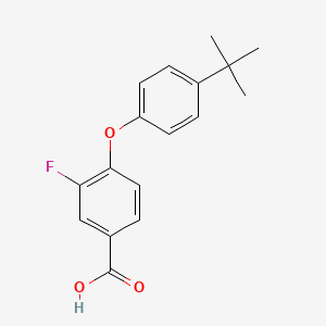 molecular formula C17H17FO3 B1519104 4-(4-Tert-butylphenoxy)-3-fluorobenzoic acid CAS No. 1039970-54-1