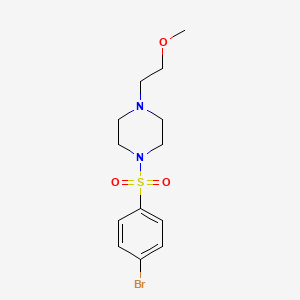 1-[(4-Bromophenyl)sulfonyl]-4-(2-methoxyethyl)piperazine