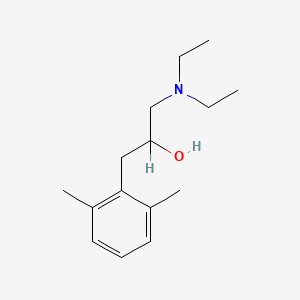 molecular formula C15H25NO B15191069 alpha-((Diethylamino)methyl)-2,6-dimethylphenethyl alcohol CAS No. 97021-85-7