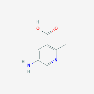 molecular formula C7H8N2O2 B1519108 5-Amino-2-methylnicotinic acid CAS No. 1092286-36-6