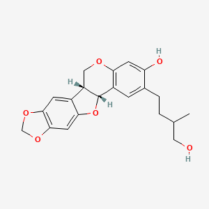 molecular formula C21H22O6 B15191099 cabenegrin A-II CAS No. 84297-60-9