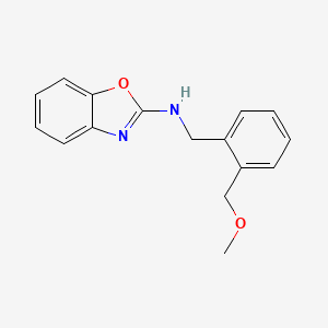molecular formula C16H16N2O2 B1519110 N-{[2-(methoxymethyl)phenyl]methyl}-1,3-benzoxazol-2-amine CAS No. 1090598-92-7