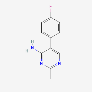 5-(4-Fluorophenyl)-2-methylpyrimidin-4-amine