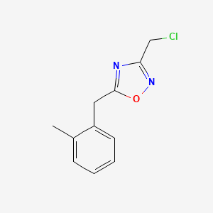 3-(Chloromethyl)-5-[(2-methylphenyl)methyl]-1,2,4-oxadiazole