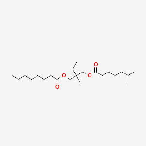 molecular formula C22H42O4 B15191282 Trimethylolpropane triisooctanoate CAS No. 70969-64-1