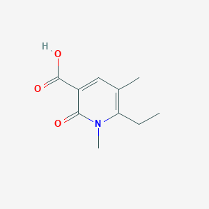 molecular formula C10H13NO3 B1519141 6-Ethyl-1,5-dimethyl-2-oxo-1,2-dihydropyridine-3-carboxylic acid CAS No. 1123169-29-8
