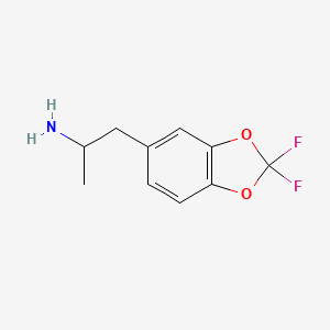 molecular formula C10H11F2NO2 B15191437 DiFMDA CAS No. 910393-51-0