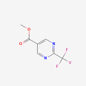 molecular formula C7H5F3N2O2 B1519146 Methyl 2-(trifluoromethyl)pyrimidine-5-carboxylate CAS No. 608517-17-5
