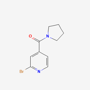 molecular formula C10H11BrN2O B1519147 2-Bromo-4-(1-pyrrolidinylcarbonyl)pyridine CAS No. 892548-11-7
