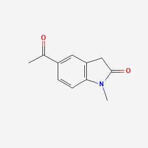 molecular formula C11H11NO2 B1519149 5-acetyl-1-methyl-2,3-dihydro-1H-indol-2-one CAS No. 1092304-72-7