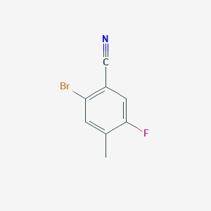 molecular formula C8H5BrFN B1519150 2-Bromo-5-fluoro-4-methylbenzonitrile CAS No. 916792-11-5
