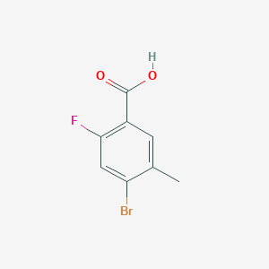 molecular formula C8H6BrFO2 B1519151 4-Bromo-2-fluoro-5-methylbenzoic acid CAS No. 415965-24-1