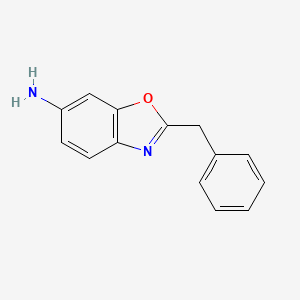 molecular formula C14H12N2O B1519156 2-Benzyl-1,3-benzoxazol-6-amine CAS No. 1152529-22-0