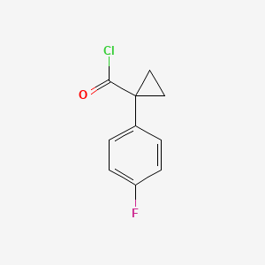 molecular formula C10H8ClFO B1519157 1-(4-Fluorophenyl)cyclopropane-1-carbonyl chloride CAS No. 1176030-00-4