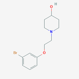 molecular formula C13H18BrNO2 B1519158 1-(2-(3-Bromophenoxy)ethyl)piperidin-4-ol CAS No. 1182071-21-1