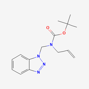 molecular formula C15H20N4O2 B1519159 Tert-butyl (1H-benzo[D][1,2,3]triazol-1-YL)methyl(allyl)carbamate CAS No. 1015856-29-7
