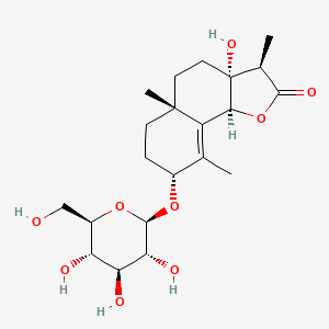 molecular formula C21H32O9 B15191591 Sphaeranthanolide CAS No. 129885-23-0