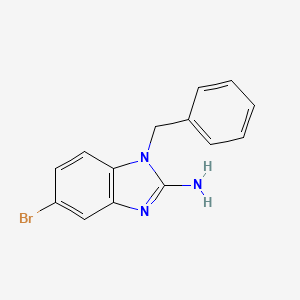 molecular formula C14H12BrN3 B1519160 1-benzyl-5-bromo-1H-1,3-benzodiazol-2-amine CAS No. 1146293-02-8