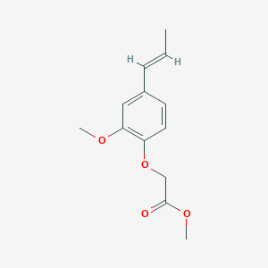 molecular formula C13H16O4 B1519165 Methyl 2-[2-methoxy-4-(prop-1-en-1-yl)phenoxy]acetate CAS No. 1158108-40-7
