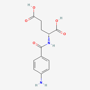 molecular formula C12H14N2O5 B1519167 D-Glutamic acid, N-(4-aminobenzoyl)- CAS No. 5959-18-2