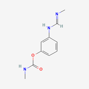 molecular formula C10H13N3O2 B15191703 Desmethyl formetanate CAS No. 25636-15-1