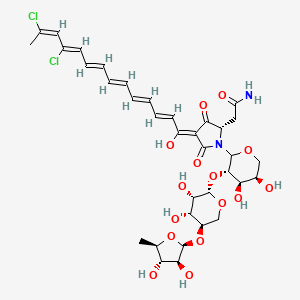 molecular formula C35H44Cl2N2O15 B15191715 Aurantoside B CAS No. 137895-71-7