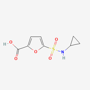 molecular formula C8H9NO5S B1519174 5-(Cyclopropylsulfamoyl)furan-2-carboxylic acid CAS No. 1087784-27-7