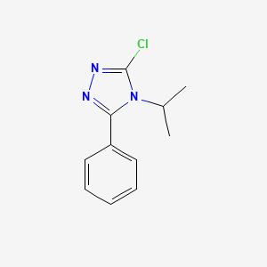 molecular formula C11H12ClN3 B1519175 3-chloro-5-phenyl-4-(propan-2-yl)-4H-1,2,4-triazole CAS No. 1087792-43-5