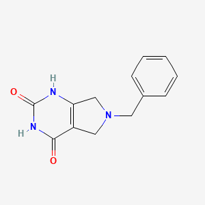 molecular formula C13H13N3O2 B1519176 6-Benzyl-6,7-dihydro-1H-pyrrolo[3,4-d]pyrimidine-2,4(3H,5H)-dione CAS No. 635698-34-9