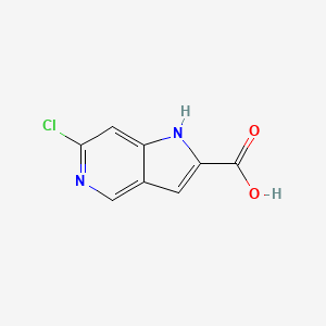 molecular formula C8H5ClN2O2 B1519177 6-chloro-1H-pyrrolo[3,2-c]pyridine-2-carboxylic acid CAS No. 800401-54-1