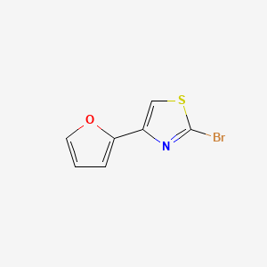 molecular formula C7H4BrNOS B1519180 2-Bromo-4-(furan-2-yl)-1,3-thiazole CAS No. 917566-86-0