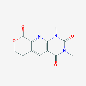 molecular formula C12H11N3O4 B1519184 4,6-Dimethyl-13-oxa-2,4,6-triazatricyclo[8.4.0.0^{3,8}]tetradeca-1,3(8),9-triene-5,7,14-trione CAS No. 1114823-87-8
