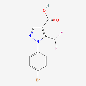 1-(4-bromophenyl)-5-(difluoromethyl)-1H-pyrazole-4-carboxylic acid