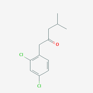 molecular formula C12H14Cl2O B1519206 1-(2,4-Dichlorophenyl)-4-methylpentan-2-one CAS No. 1177228-87-3