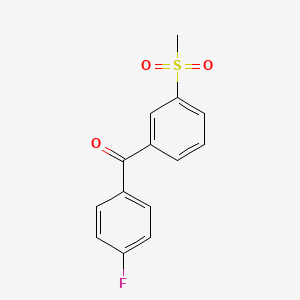 (4-Fluorophenyl)(3-methanesulfonylphenyl)methanone