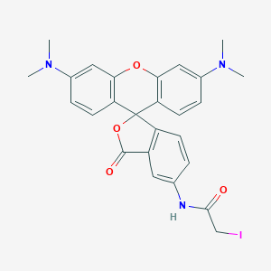 molecular formula C26H24IN3O4 B151921 5(6)-Iodoacetamidotetramethylrhodamine CAS No. 136538-85-7