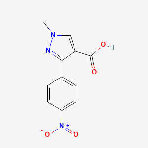 1-methyl-3-(4-nitrophenyl)-1H-pyrazole-4-carboxylic acid
