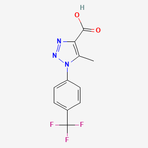5-methyl-1-[4-(trifluoromethyl)phenyl]-1H-1,2,3-triazole-4-carboxylic acid