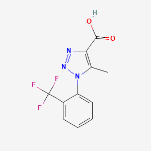 5-methyl-1-[2-(trifluoromethyl)phenyl]-1H-1,2,3-triazole-4-carboxylic acid
