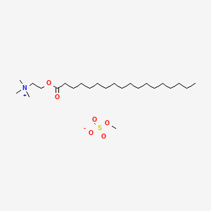 molecular formula C24H51NO6S B15192180 Stearoyl ethyltrimonium methosulfate CAS No. 114519-87-8