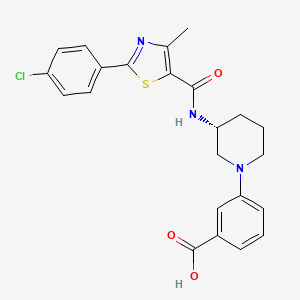 molecular formula C23H22ClN3O3S B15192181 Y7Kkh4TH37 CAS No. 876145-68-5