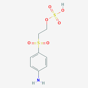 molecular formula C8H11NO6S2 B151922 2-[(4-Aminophenyl)sulfonyl]ethyl hydrogen sulfate CAS No. 2494-89-5