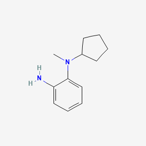 molecular formula C12H18N2 B1519223 1-N-cyclopentyl-1-N-methylbenzene-1,2-diamine CAS No. 1094917-98-2