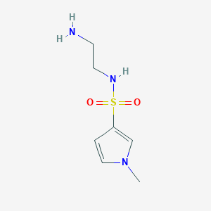 molecular formula C7H13N3O2S B1519225 N-(2-aminoethyl)-1-methyl-1H-pyrrole-3-sulfonamide CAS No. 1096270-51-7