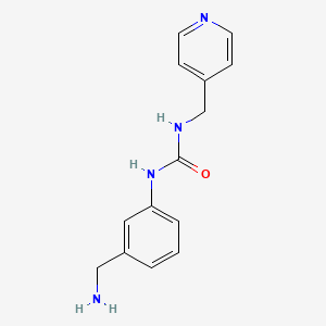 3-[3-(Aminomethyl)phenyl]-1-(pyridin-4-ylmethyl)urea