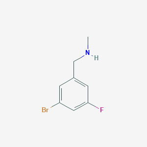 molecular formula C8H9BrFN B1519232 1-(3-bromo-5-fluorophenyl)-N-methylmethanamine CAS No. 259231-24-8