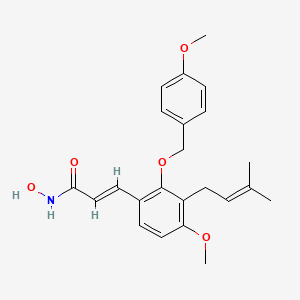 molecular formula C23H27NO5 B15192324 NBM-T-L-BMX-OS01 (bmx) CAS No. 1246952-34-0