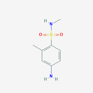 molecular formula C8H12N2O2S B1519236 4-氨基-N,2-二甲基苯-1-磺酰胺 CAS No. 101252-52-2