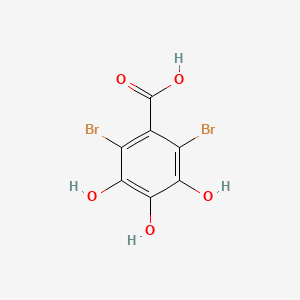 molecular formula C7H4Br2O5 B15192369 Dibromogallic acid CAS No. 602-92-6